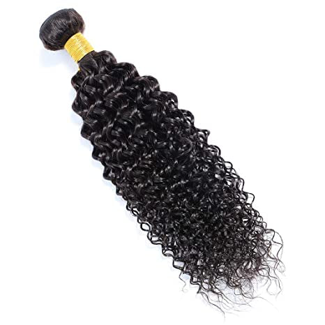 KINKY CURLY 100% HUMAN HAIR BUNDLE IN NATURAL BLACK