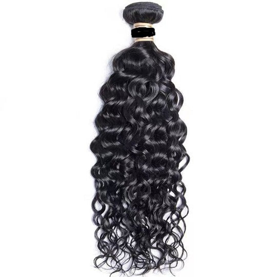 WATER WAVE 100% HUMAN HAIR BUNDLE IN NATURAL BLACK