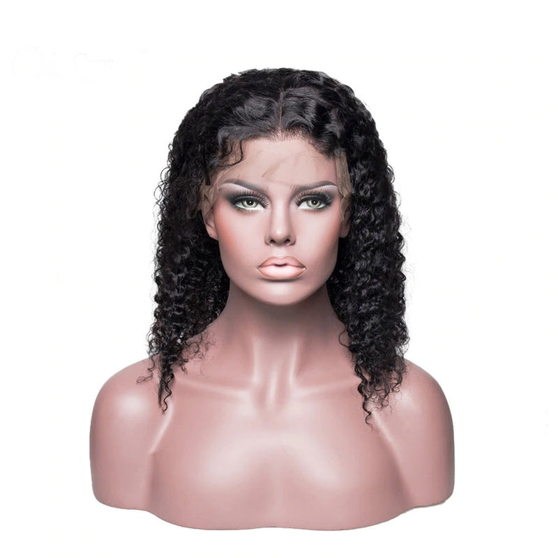 SHORT DEEP WAVE BOB  13X4 LACE FRONT HUMAN HAIR WIG