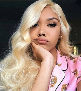 HD BLONDE 13X4 LACE FRONTAL BODY WAVE HUMAN HAIR WIG