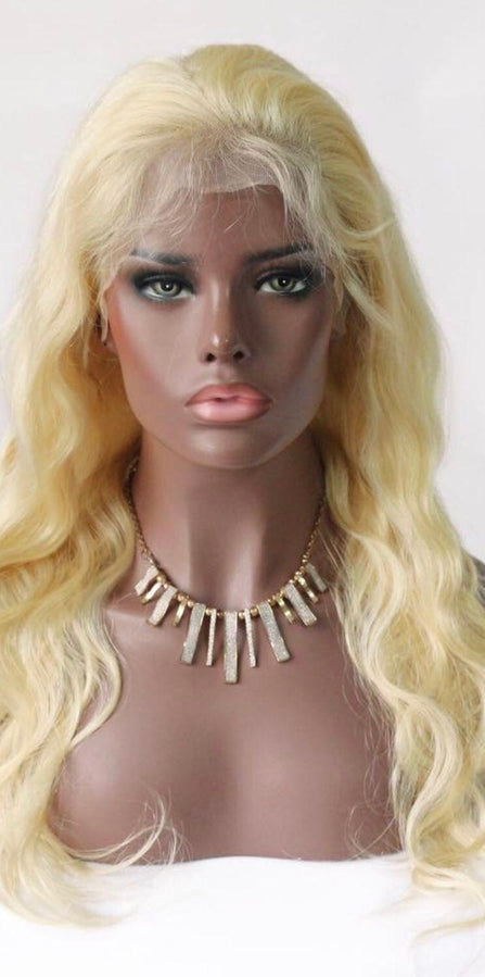 HD BLONDE 13X4 LACE FRONTAL BODY WAVE HUMAN HAIR WIG
