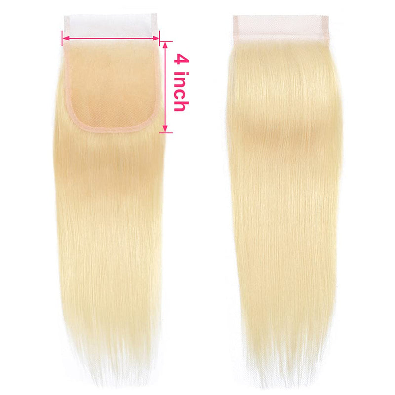 STRAIGHT BLONDE HD LACE CLOSURE 4"X4"