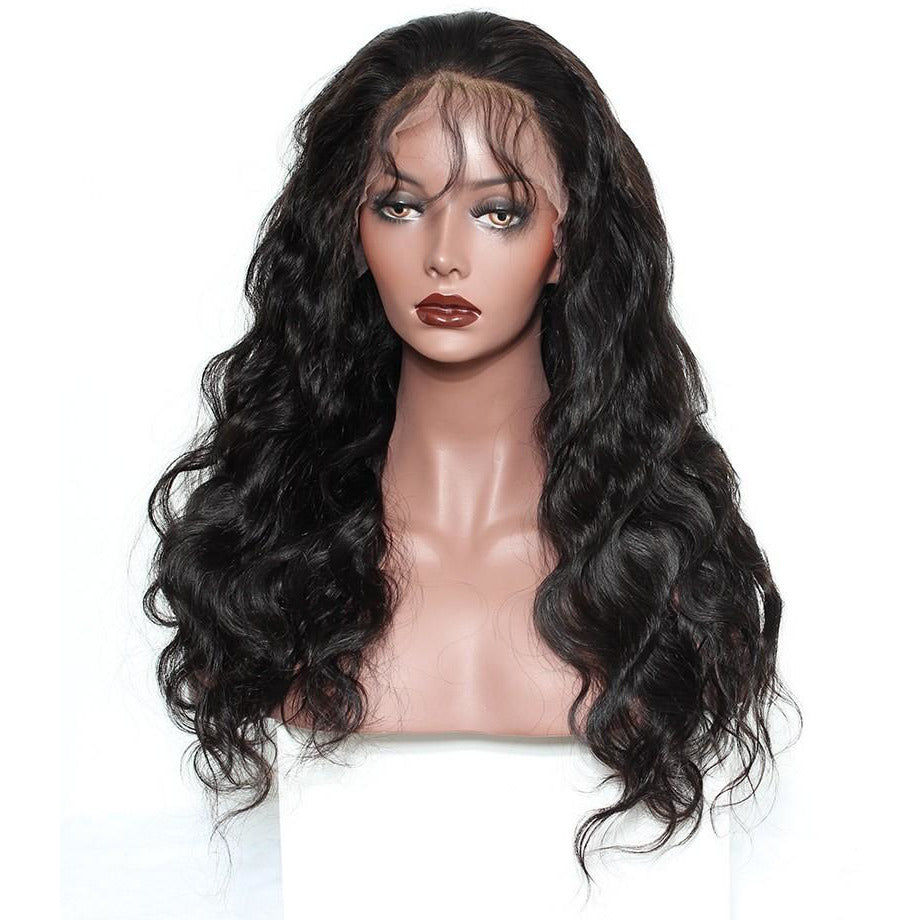 HD LACE DEEP WAVE WIG 13X4 FRONTAL 180% DENSITY PRE-PLUCKED VIRGIN HUMAN HAIR