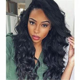 HD LACE DEEP WAVE WIG 13X4 FRONTAL 180% DENSITY PRE-PLUCKED VIRGIN HUMAN HAIR