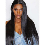 HD STRAIGHT WIG 13X4 FRONTAL 180% DENSITY PRE-PLUCKED VIRGIN HUMAN HAIR