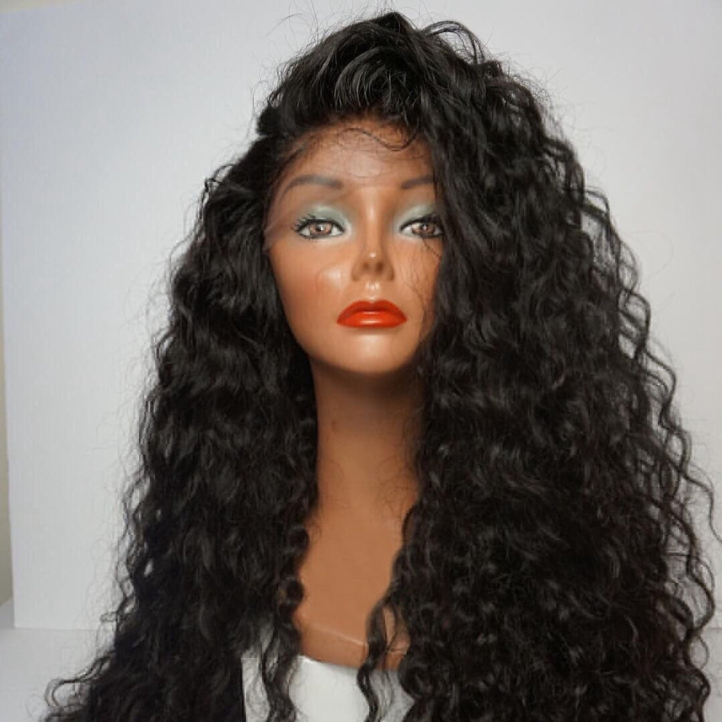 HD WATER WAVE WIG 13X4 FRONTAL 150% DENSITY PRE-PLUCKED VIRGIN HUMAN HAIR