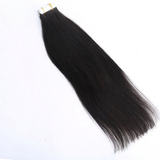 STRAIGHT TAPE IN HUMAN HAIR EXTENSION NATURAL BLACK